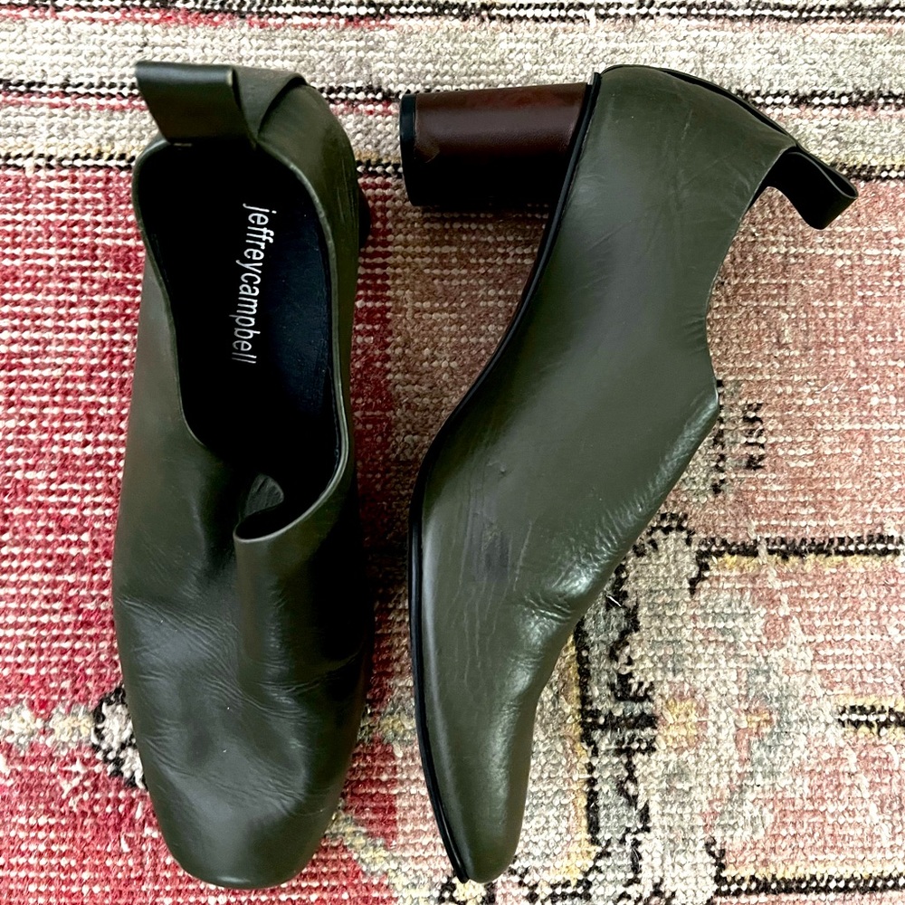 Jeffrey Campbell Leather Mules